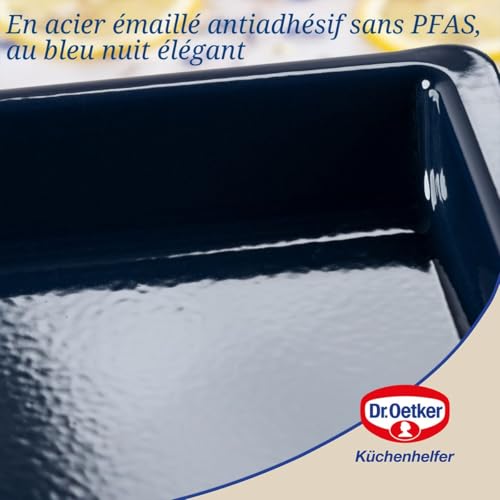 Plaque four de qualité Dr Oetker en acier bleu robuste et durable - 7
