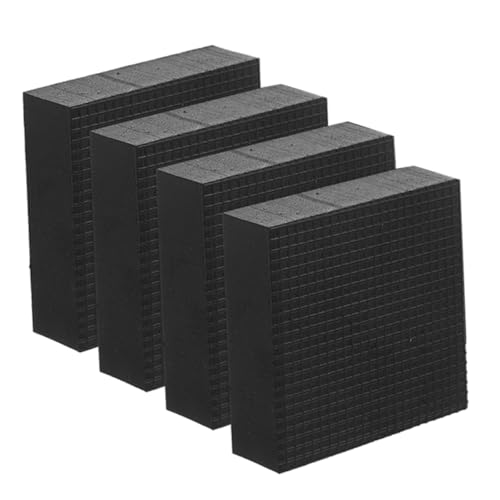 BUTIFULSIC Flower Pot Bottom Grid Mat 4 Pcs Plant Pot Coaster Pads Breathable Air Hole Mats for Bonsai