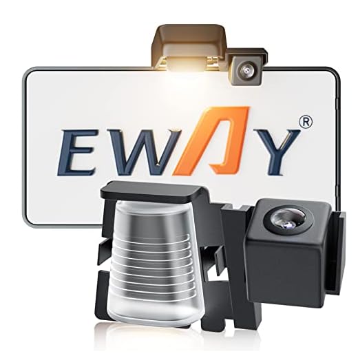 EWAY Safety License Plate Backup Reverse Camera for Jeep Wrangler JK JKU 2007-2018 Rear View Cameras Waterproof Easy Mount W/Parking Line Removable