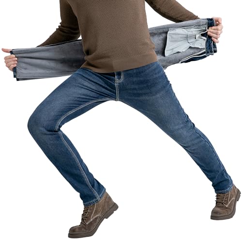 ziilay Thermojeans Slim Fit Herren Thermohose Schneehose...