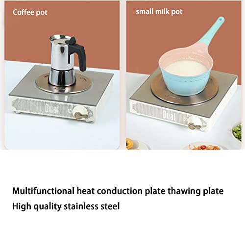 JIENAQIN 11inch Induction Cooktop Mat, Induction Converter Heat Diffuser Simmer Ring Plate,Stainless Steel Heat Diffuser Induction Plate with Stainless Handle Adapter Converter (28cm) by JIENAQIN - Image 5