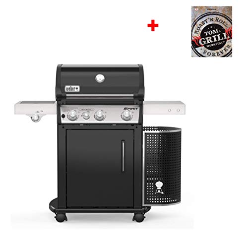 Palatina Werkstatt ® Weber Gas Grill Spirit EP-335 Premium GBS Limited Edition Black + Tom Heinzle Grill Book Barbecue Workshop