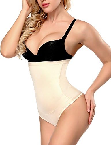 Women's Shaper,high Waist Tummy Control Butt Lift Thong Panties Shapewear Bodysuits for Women