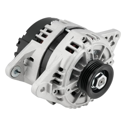 Image of PHILTOP Alternator Compatible With 2006-2009 Accent, Rio, Rio5, Tucson | 2005-2010 Sportage, 2004-2007 Tiburon, Spectra 2 prong connector; 90 Amp; Valeo Unit 11011N 12V CW 4-Groove Pulley