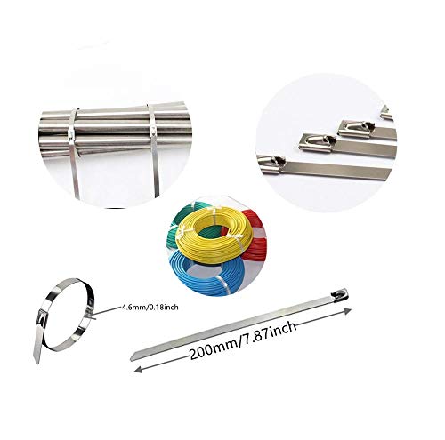 YHYX 50 Pezzi 200 mm x 4,6 mm Fascette