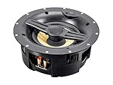 Monoprice Fiber In-Wall Speaker - 6.5 Inch (Each) 300W Subwoofer, Easy Installation And Paintable Grill - Caliber Series