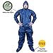 ShuBee HydroShield Waterproof Hooded Coverall, Heavy-Duty, Gator Tooth Zipper Protection from Dry Particles & Liquid Splash