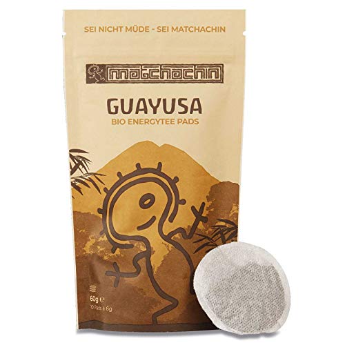 Guayusa Energypads BIO von Matchachin - Das Original (10 Pads a 6g) [Pure Guayusa Teepads / Senseo] Der Nachtwächter Tee der Quichua Indianer