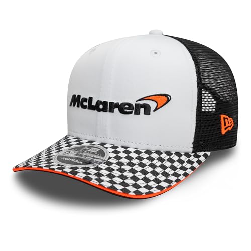 New Era 9Fifty McLaren Racing Checkered Visor Hat White - M/L miniatura 1