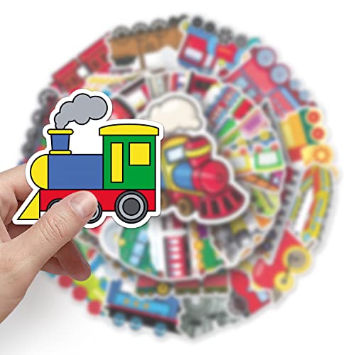 Train Stickers for Laptop(50 PCS),Gift for Children Teens Adults Girl Boys,Waterproof Stickers for Water Bottle,Train Vinyl Stickers for Scrapbook,Skateboard,Bike,Phone,Dairy - Image 2