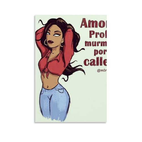 Póster de Selena Quintanilla Amor Prohibido, impresión en lienzo, decoración del hogar, pósteres para habitación, arte estético, decoración de pared, pinturas al óleo clásicas populares, 50 x 75 cm