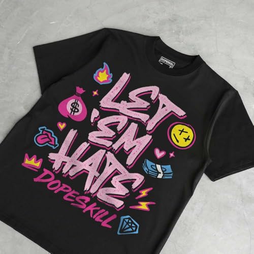 Image of DopeSkill Graphic Tee Streetwear Hip Hop Hypebeast Unisex T-Shirt Sneaker Colour Matching Shirts Inspired Motivation Quotes
