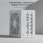 Redragon RGPS-850W 80+ Gold 850 Watt Power Supply w/Upgraded ATX 3.1 & PCIe 5.1 Fully Modular, 12VHPWR Cable Included, 100% Japanese Capacitors, Smart ECO Low Noise RGB Fan, Compact 160mm Size - Image 5