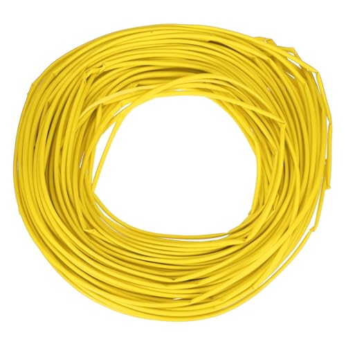 Tubo termorretráctil para proteger conexiones eléctricas y agrupar cables amarillos