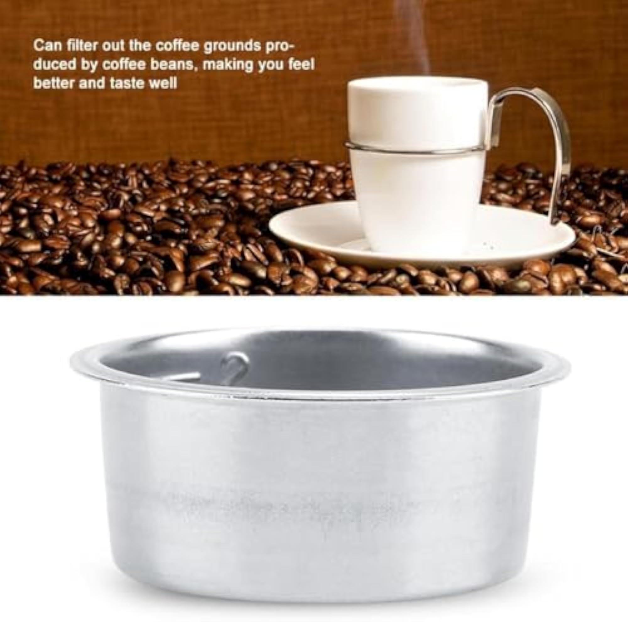 2 Pieces 51mm Coffee Strainer Basket, Stainless Steel