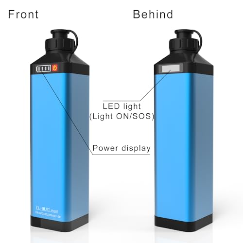 Image of Super Mini 14.8V 10000 mAh Electric Reel Battery. Aluminum Alloy Rustproof Case. Compatible with Daiwa & Shimano Electric Fishing rReels. High Performance and Reliable Power Supply