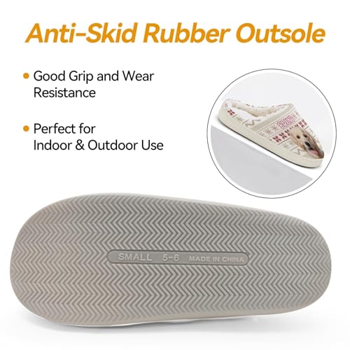 Personalized Slippers, Custom Non-slip Indoor Shoes with Pet Face and Name, for Christmas Pet Owners, Dog Mom Dad4