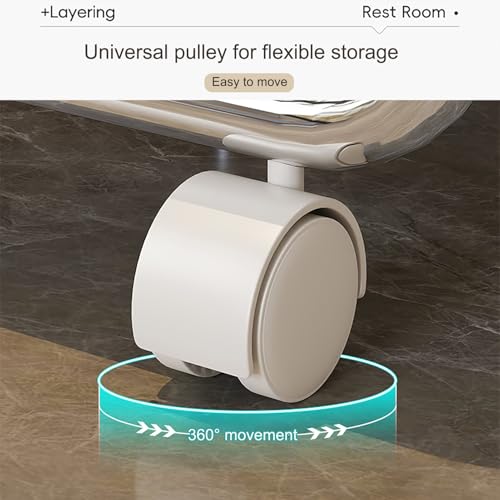 Chariot de rangement fin pliable pour petits coffres de voiture