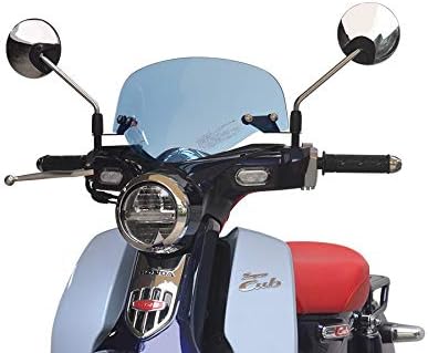 Amazon スーパーカブ C125 Ja48専用 アウトスタンディング メーターバイザー Mv Ja48 B クリアブルー スクリーン本体 車 バイク