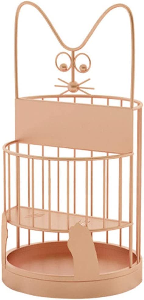 Porte-parapluie intérieur or rose 30x30x60cm avec bac de récupération
