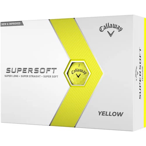 Callaway Golf 2023 Supersoft Yellow Personalized Golf Balls