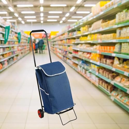 Carretilla plegable metálica ligera con 2 ruedas ajustable miniatura 6