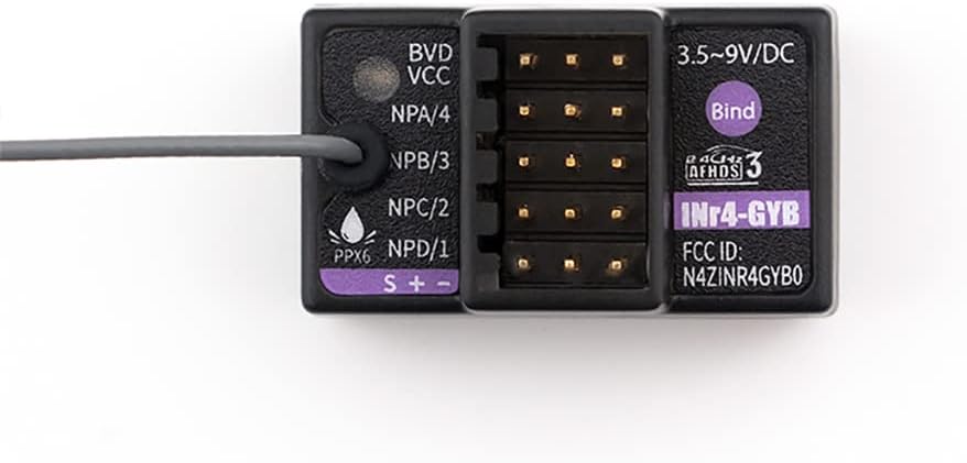 FEICHAO Flysky 2-4G INr4-GYB 4CH Receiver with AFHDS 3 Built-in Gyroscope Function for DIY Racing Quadcopters Drone