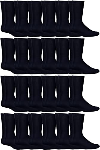 Yacht & Smith 24 PAIRS Mens & Womens Wholesale Bulk Sports Crew, Athletic Case Pairs Socks, by SOCKS'NBULK
