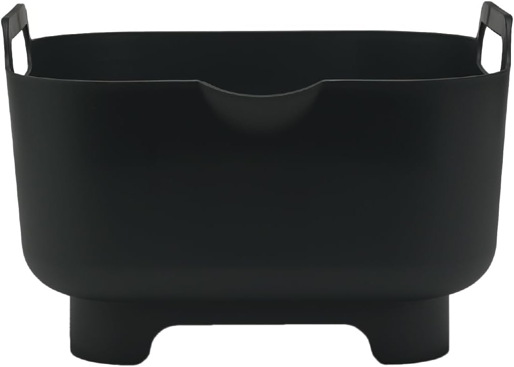 ReBorn - Recycled Washing Up Bowl - Kitchen Dish Wash & Drain - Large Carry Handles - Integrated Plug - Useful Pour Spout - 9 litres Capacity - Made in Britain (Sage Green & Charcoal Grey)