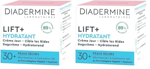 Diadermine Lift+ Hydratant Crème de Jour Anti-Rides Ultra Fermeté, Le Pot de 50ml (Lot de 2)