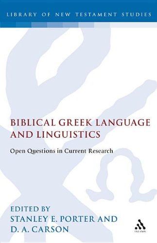 Buy Biblical Greek Language and Linguistics: Open Questions in Current Research — BookShops.in