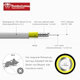 RamboCables OS2 Opancerzony kabel światłowodowy LC/APC na SC/APC z adapterem, 50 m
