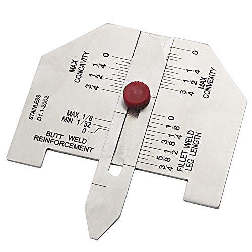 SagaSave Weld Size Weld Gauge 3.14 * 2.99 inch, for Accurate Calibration of Butt Fillet Type Welds Checks, Undercut Crown Height Porosity Pits, Reinforcement The Throat of Fillet