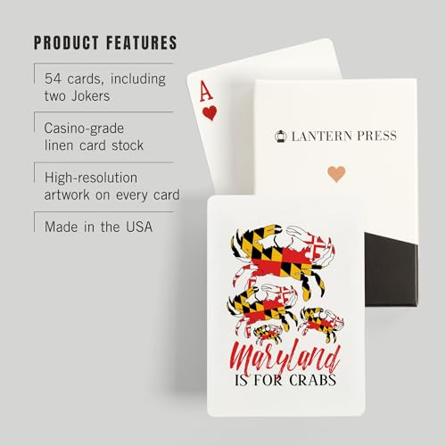 Lantern Press Naipes Poker Maryland, 52 Cartas miniatura 3