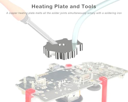 Image of ElecGear 2x TMR Joystick and Desoldering Heating Plate Replacement for PS5 Controller, TMR Hall Control Stick and Soldering Wick Repair Tools - (TMR-PS5)