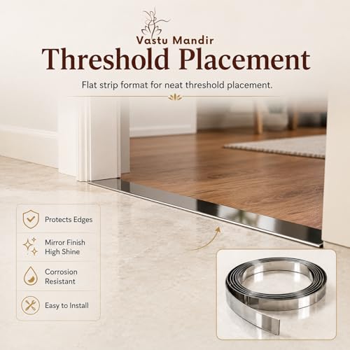 Image of Stainless Steel Strip - 1 mm Thick - 1 inch Wide - 8 Feet - Vastu Remedy for West Direction and Toilet Correction
