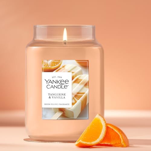 image for Yankee Candle Tangerine & Vanilla, Scented Candle, 22oz Large Jar with