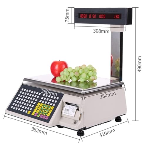 Báscula comercial digital doble pantalla 15kg miniatura 5
