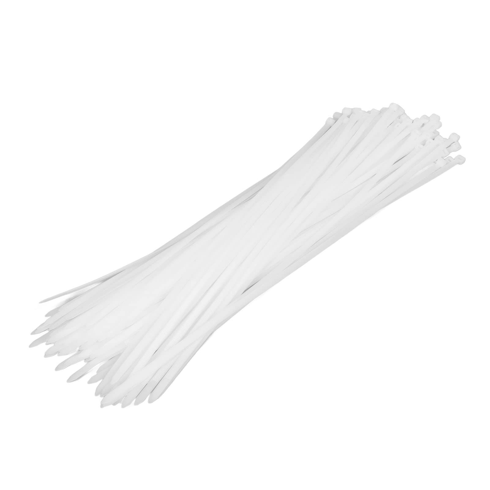 Fascette per Cavi in ​​nylon Autobloccanti da 100 Pezzi per Raggruppare Cavi per Interni Ed Esterni Resistenza Alla Trazione di 250 Libbre (650 mm)