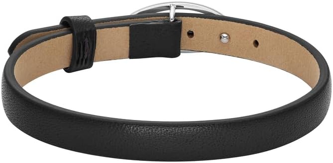 Diesel メンズ スタッカブル ブラック レザー ブレスレット DX1516040 ワンサイズ レザー 宝石なし, One Si