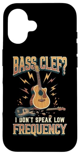 I Don't Speak Low Frequency Funny �A�R�[�X�e�B�b�N�M�^�[ �X�}�z�P�[�X iPhone 16 �p