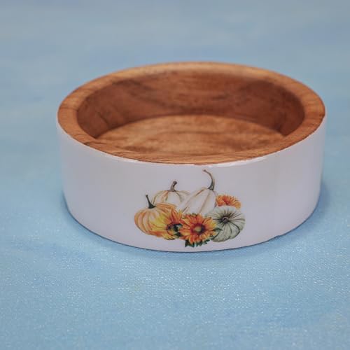 Image of Dip Trip Acacia Wood Chip & with Enamel - Exquisite Handcrafted Serving Dish, Perfect for Entertaining and Snacks, Beautifully Designed a Durable Finish, Ideal Enhancing Your Dining