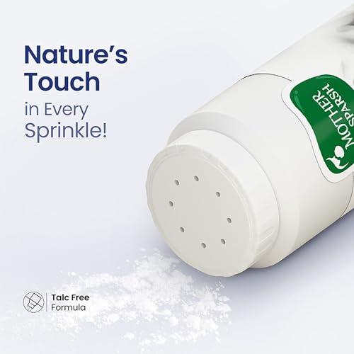 Image of Mother Sparsh Natural Care Baby Dusting Powder-200g | Talc-Free Baby Powder with Arrowroot & Zinc Oxide | Suitable for Newborns Sensitive Skin | For All Skin Types