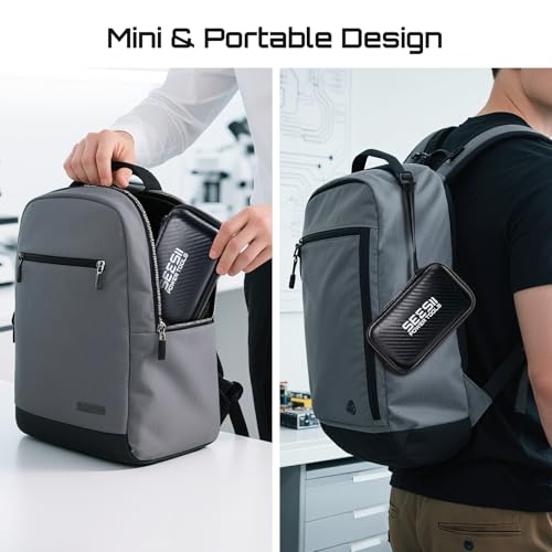 Seesii 4-Zoll Schutzetui für NanoVNA-H4 & TinySA Ultra: Eva-Hartschalen-Tasche mit passgenauem Schaumstoff für Antennen- und Spektrumanalysator, wasserdichtes stoßfestes Design mit Trageriemen