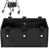Bgxizin Under Seat Rollator Bag, Walker Bags for Rolling Walker with 4 Inner Pockets, Rollator Walker Basket...