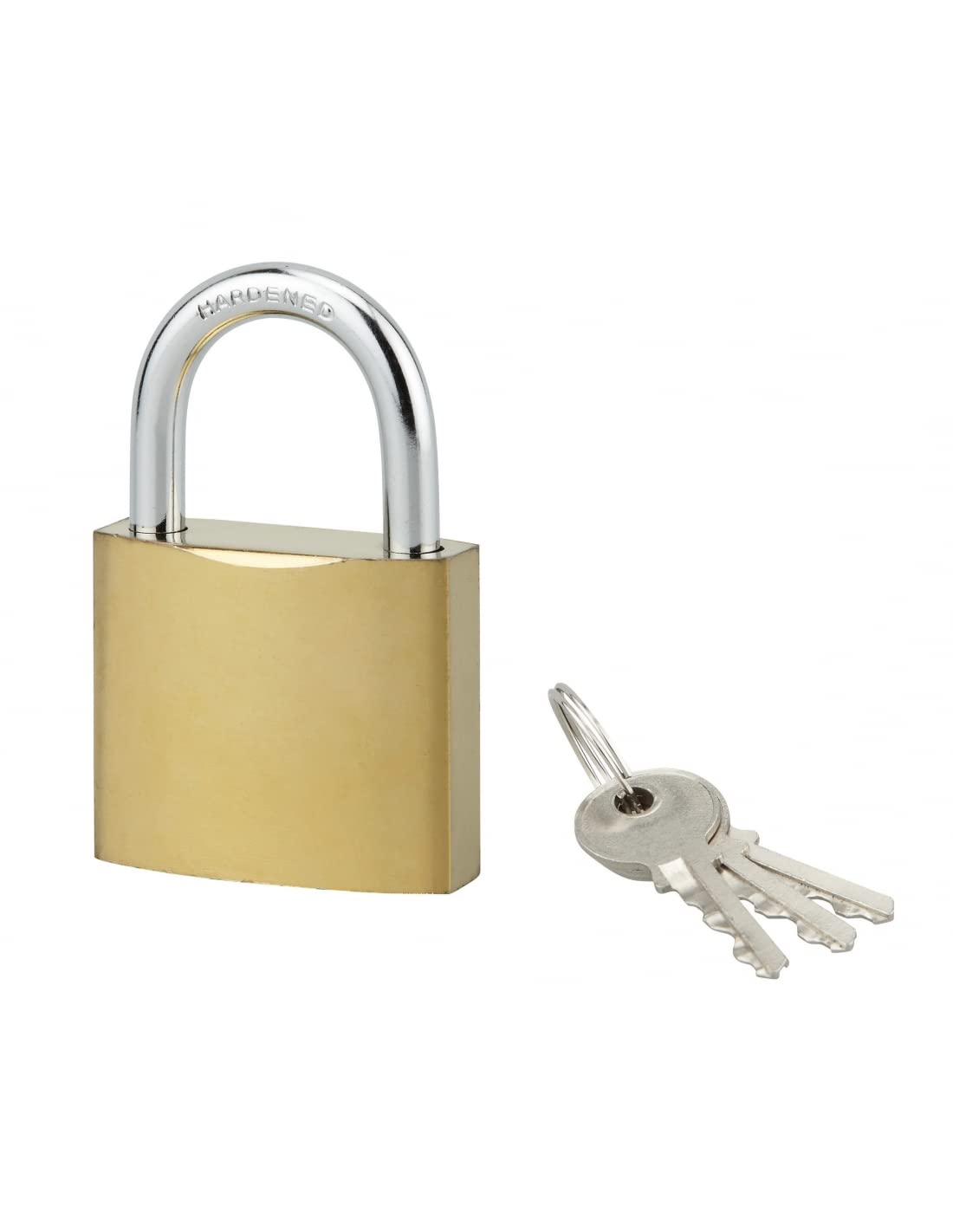 Thiar 50mm Steel 3-Key Padlock Brass