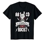 Ich rocke jetzt die Schule mit diesem Schulkind 2021 Shirt ganz sicher! Cooles Rock and Rool bzw. Heavy Metal Shirt für die Schultüte. Super Geschenk Geschenkidee als Füllung für die Schultüte zum Schulanfang 2021. Cooles Outfit für den ersten Schultag.