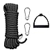 ZHIZHOUNEY Water Skiing Rope with Handle & Carabiner Buckles Nylon Tow Rope Sled Cart Pull Rope Wakeboard Rope Water Sport Line