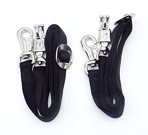 Corbatas de cruz de caballo con hebilla ajustable y broches de toro set de 2