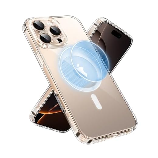 يوجرين كفر ايفون 16 برو ماكس ماج سيف شفاف، [مغناطيس أقوى N52]، [تقنية iCrystal الثورية]، [حماية بدرجة العسكرية]، [مقاوم للاصفرار والخدوش]، جراب غلاف بكج نحيف كفرات حافظة غطاء لجوال مقاس 6.9 انش ملحقات